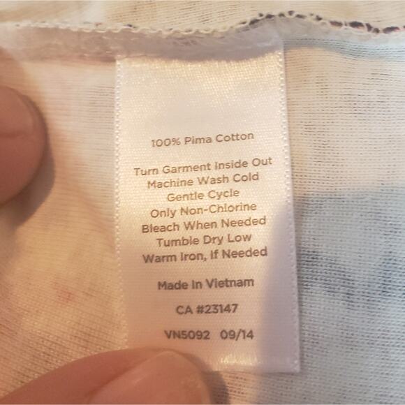 TALBOT'S XS long sleeve purple and white - Picture 5 of 5